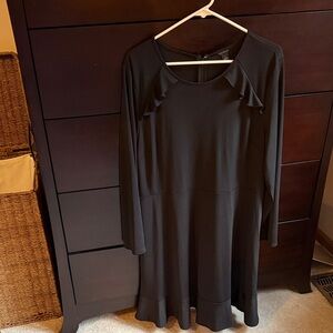 Ann Taylor Black Long Sleeve Dress